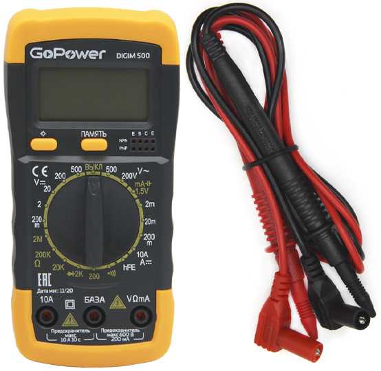 Мультиметр GoPower DigiM 500 Измерительные приборы фото, изображение